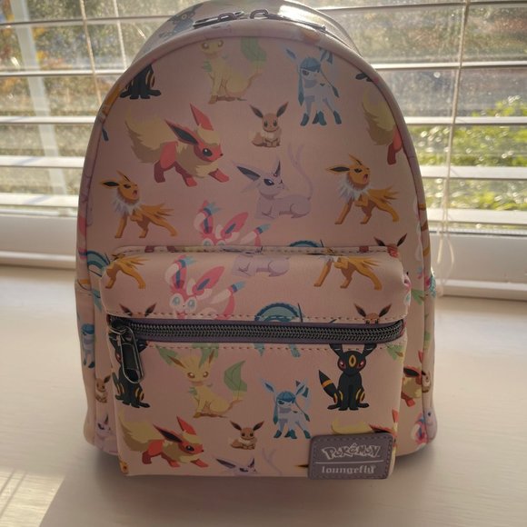 New Loungefly Pokemon Eevee Evolutions Mini Backpack - Picture 11 of 11